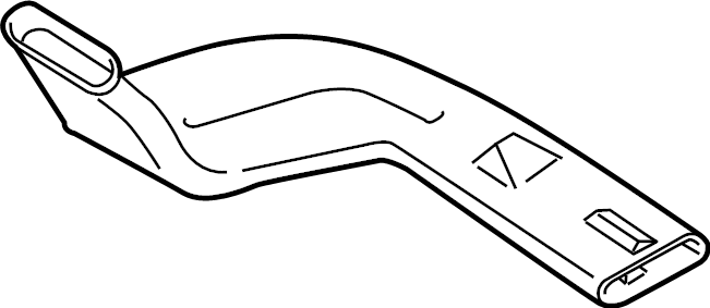 View G1EZ19B680A Instrument Panel Air Duct (Rear, Lower) Full-Sized Product Image