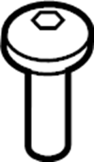 View W504775S303X Seat Belt Lap and Shoulder Belt Screw (Lower) Full-Sized Product Image