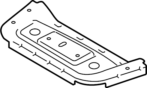 View 8A6Z5863160A Frame. Bracket. Seat. (Right, Front, Rear) Full-Sized Product Image
