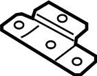 View DT1Z61513A06D Roof Side Rail Reinforcement Bracket (Upper) Full-Sized Product Image