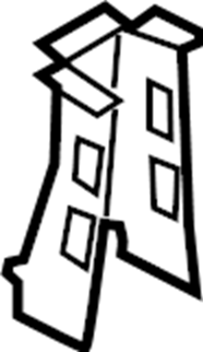 View DV6Z61116A66A Floor Pan Reinforcement Bracket (Rear) Full-Sized Product Image
