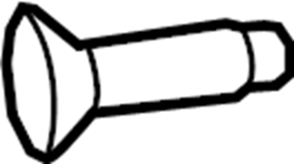 View W703283S450 Striker. Screw. Bolt. Door. Plate. (Upper, Lower) Full-Sized Product Image