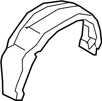 View KT1Z61278B50A Quarter Panel Splash Shield Full-Sized Product Image