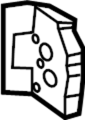 View DT1Z61250A07A Quarter Panel Reinforcement Bracket (Front, Lower) Full-Sized Product Image