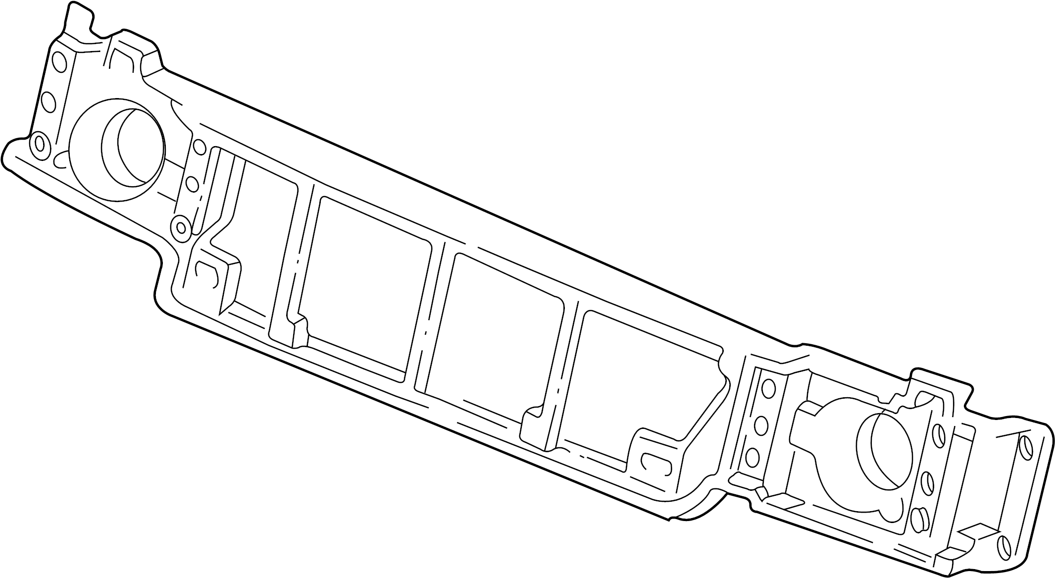 View F7UZ8A284AA Mount panel. Reinforcement.  Full-Sized Product Image