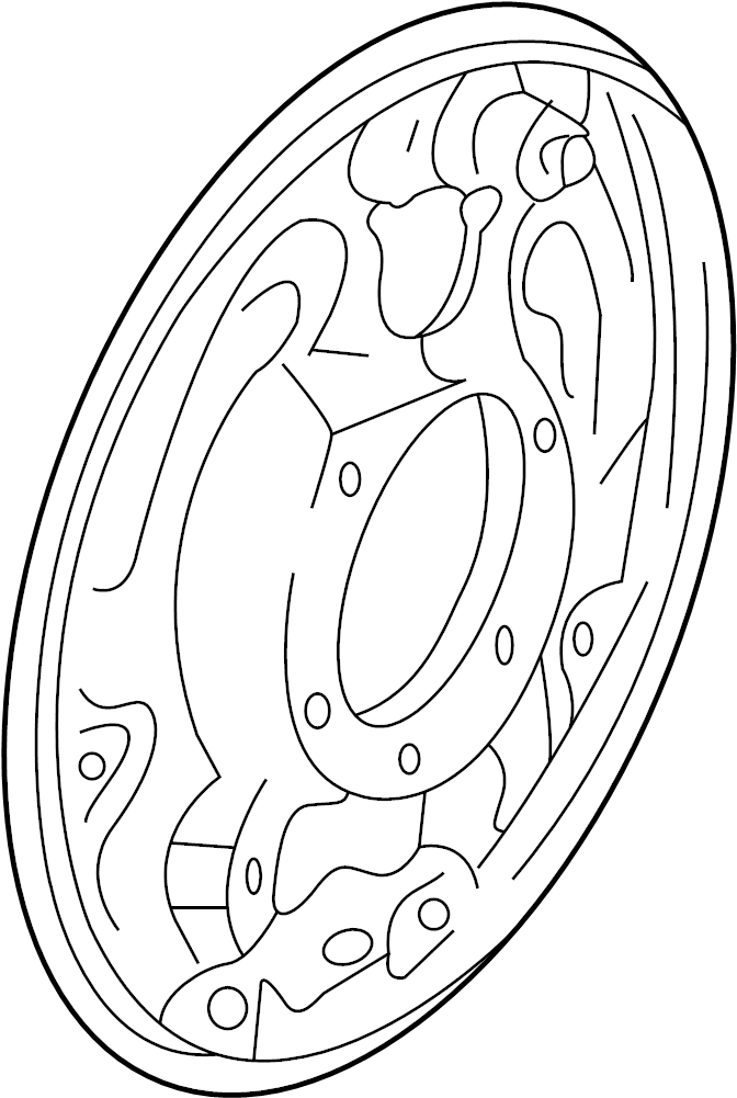 View E5TZ2211B Brake Backing Plate Full-Sized Product Image