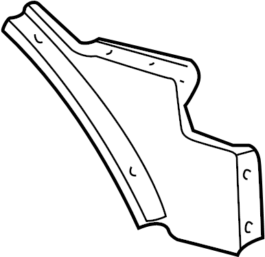 View 3C2Z10769AA Battery Tray Bracket Full-Sized Product Image
