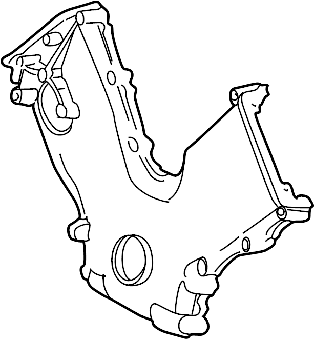 View 4C2Z6019CA Engine Timing Cover (Front) Full-Sized Product Image