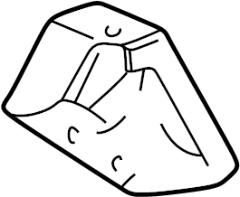 View F7UZ6038EB Engine Mount (Front) Full-Sized Product Image