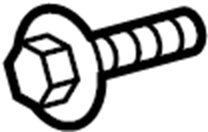 View F5RZ6A340A Bolt. Pulley. Engine. Crankshaft.  Full-Sized Product Image