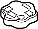 View F65Z3A006A Power Steering Reservoir Cap Full-Sized Product Image