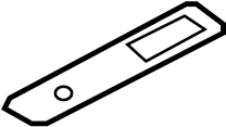 View FL1Z14527BE Door Window Switch Bezel Full-Sized Product Image