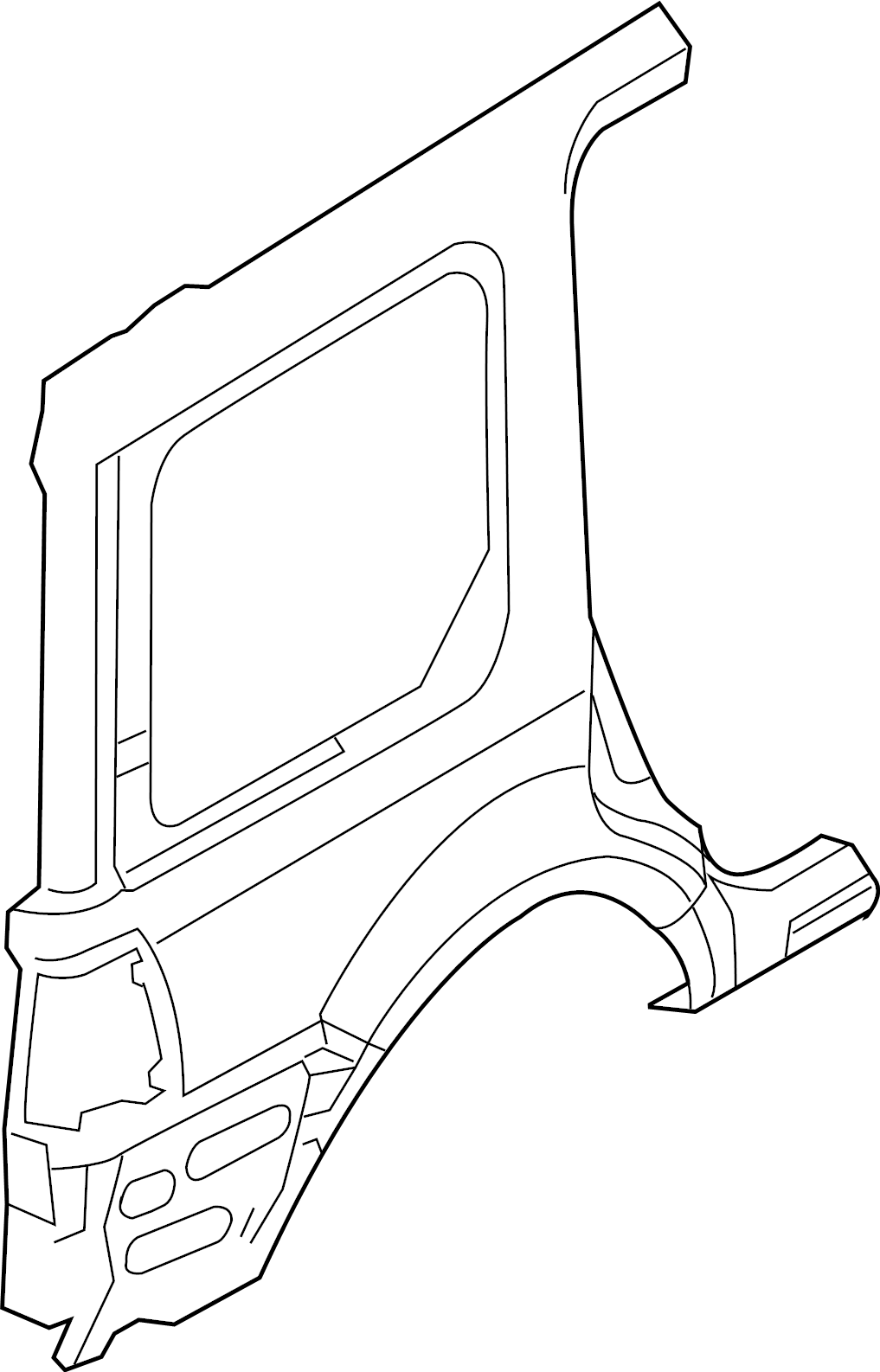 View FL1Z4027840B Quarter Panel (Lower) Full-Sized Product Image
