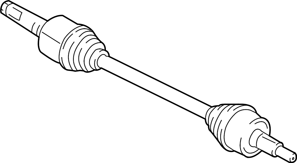 View GL7Z4K139B CV Axle Assembly (Rear) Full-Sized Product Image