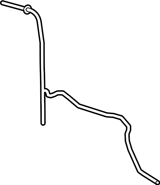 View JL1Z17A605K Liftgate Washer Hose (Rear, Upper) Full-Sized Product Image