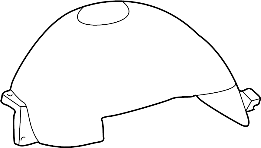 View 8L3Z16103B Fender Splash Shield (Front, Lower) Full-Sized Product Image