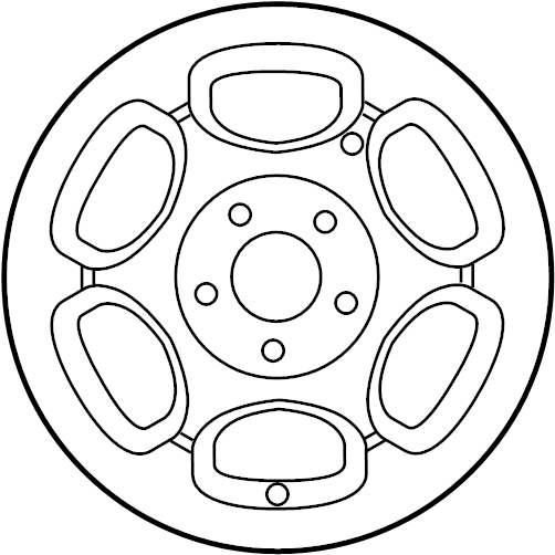 View XL3Z1007CB Wheel Full-Sized Product Image