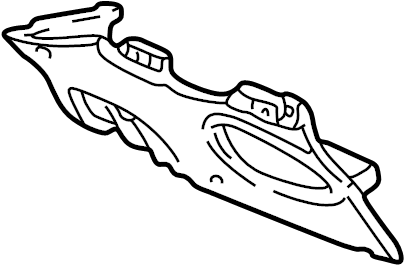 View 2L3Z1504459AAD Instrument Panel Knee Bolster (Lower) Full-Sized Product Image