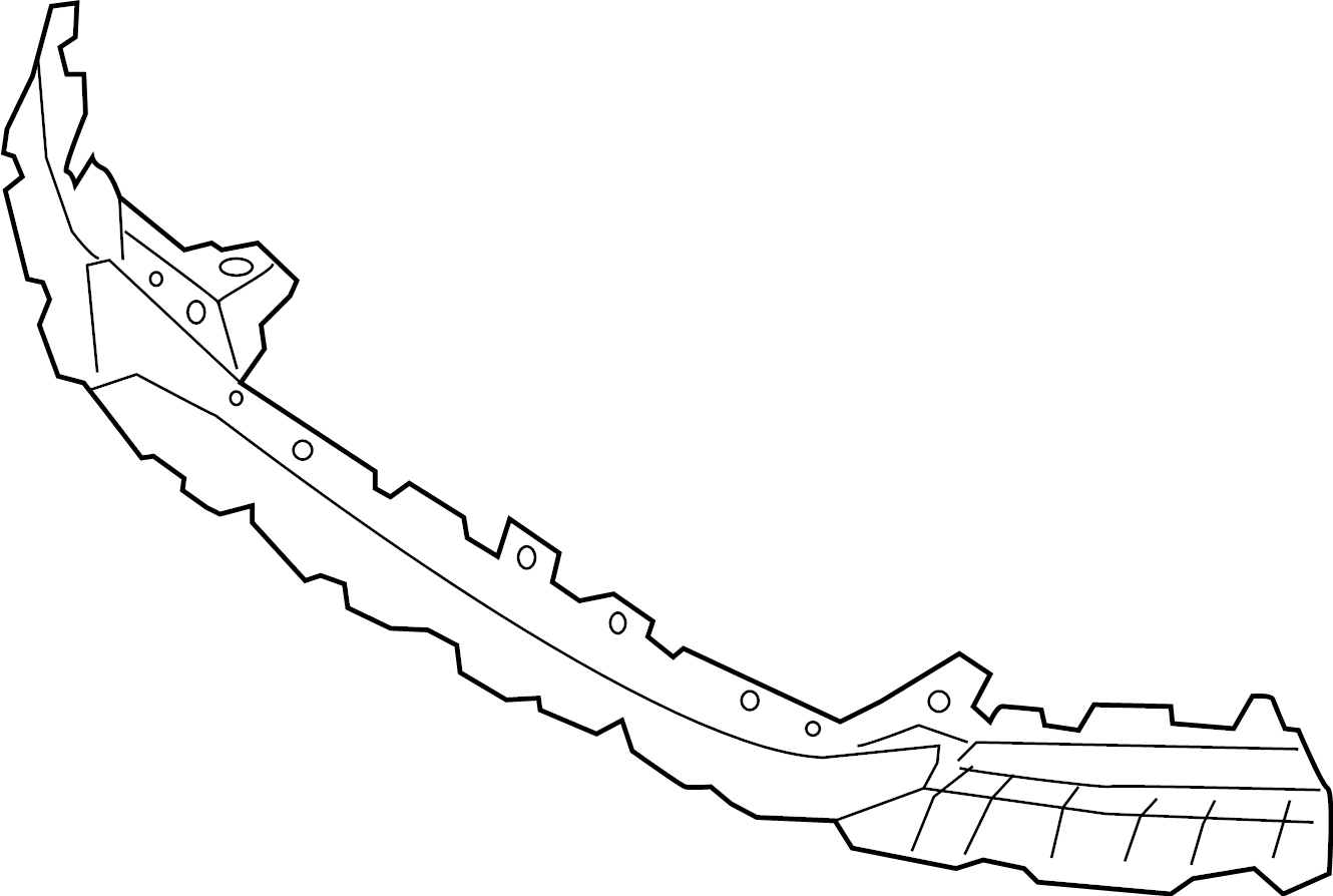 View KB3Z17D942D Bumper Cover Support Rail (Front, Upper) Full-Sized Product Image