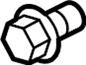 View W717103S437 Bolt. Pulley. Idler.  Full-Sized Product Image