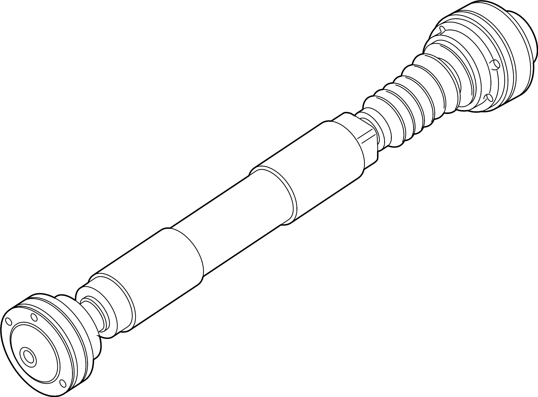 View KB3Z4A376B Drive Shaft Full-Sized Product Image