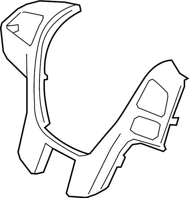 View KB3Z3D758BB Steering Wheel Trim (Front) Full-Sized Product Image