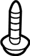View W502665S437 Coat Hook Screw. Grip handle Screw. Interior Grab Bar Screw.  Full-Sized Product Image