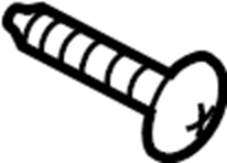 View W714630S303 Screw. Glove. Box. Bumper. (Lower) Full-Sized Product Image