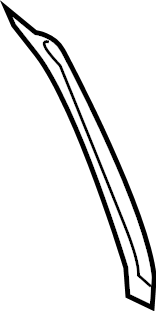 View JB3Z1620550A Door Window Molding (Front, Rear, Upper) Full-Sized Product Image