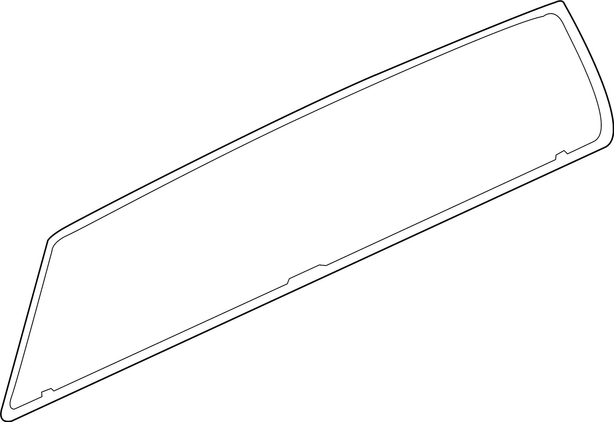 View KB3Z2142006B Back Glass Full-Sized Product Image