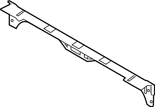 View KB3Z21442A68A Floor Pan Crossmember (Rear) Full-Sized Product Image