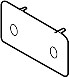 View 4L5Z17A385AAA License Plate Bracket Full-Sized Product Image