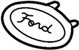 View F87Z8213BA Grille Emblem Full-Sized Product Image