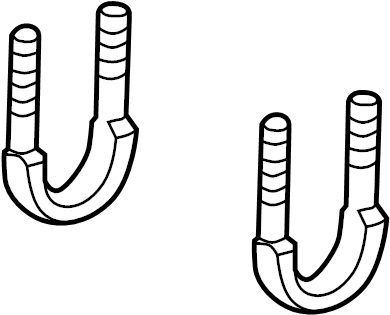 View F7TZ5705AA Leaf Spring Axle U - Bolt.  Full-Sized Product Image