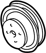 View F87Z8509AB Engine Water Pump Pulley Full-Sized Product Image