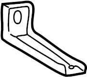 View F37Z17795A Bumper Face Bar Mount Full-Sized Product Image