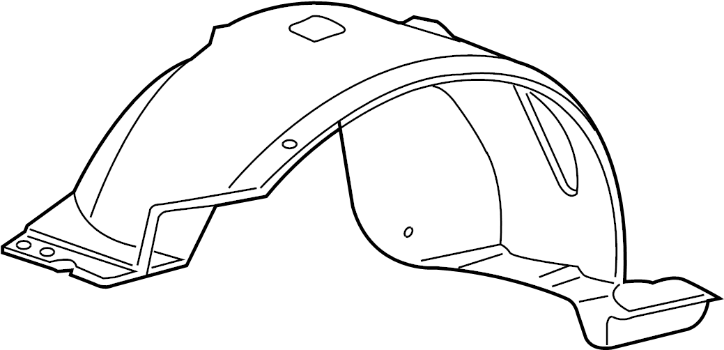 View 7L5Z16055A Fender Splash Shield (Front, Lower) Full-Sized Product Image