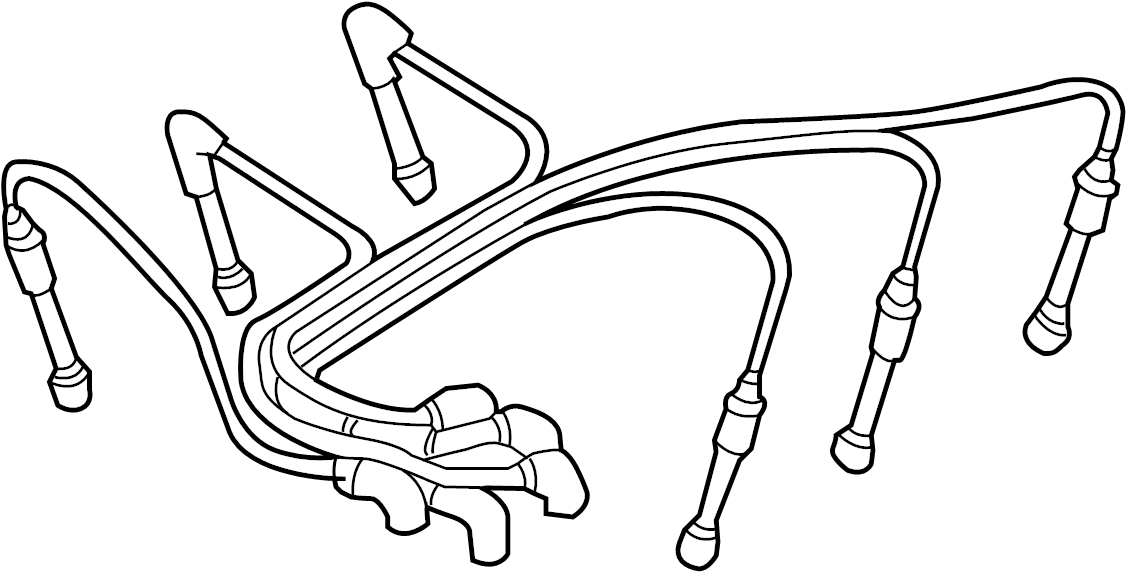 View 1U2Z12259EA Spark Plug Wire Set Full-Sized Product Image