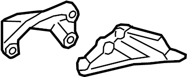 View 1L5Z6031CA Engine Mount Bracket (Front, Lower) Full-Sized Product Image