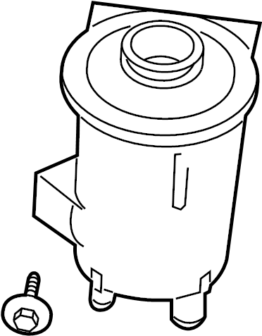 View 8L5Z3E764A Power Steering Reservoir Full-Sized Product Image