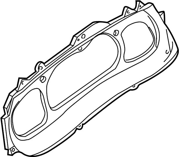 View XL2Z10890BA Instrument Panel Lens Full-Sized Product Image
