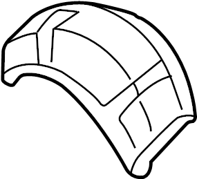 View F37Z9927887A Wheel Housing Side Panel (Rear) Full-Sized Product Image
