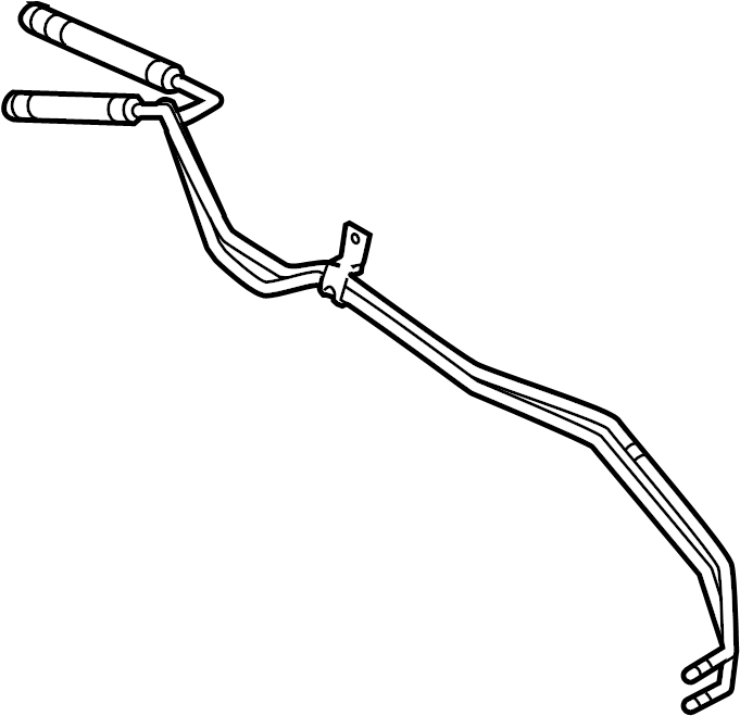 View 8C3Z7R081B Tube. Pressure. Cooler. Transmission. Oil. (Front, Rear) Full-Sized Product Image