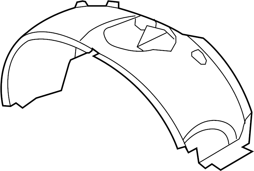 View 8C3Z16054C Fender Splash Shield Full-Sized Product Image