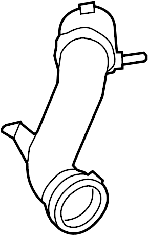 View 7C3Z9B659B Engine Air Intake Hose Full-Sized Product Image