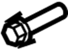 View W303639 Engine Crankshaft Pulley Bolt Full-Sized Product Image