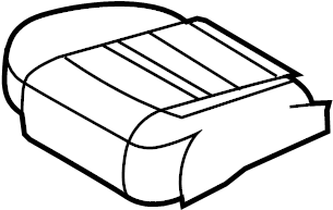View 8C3Z25632A23D Seat Cushion Pad Full-Sized Product Image