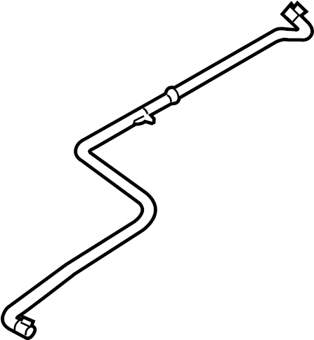 View BC3Z8075D Engine Coolant Overflow Hose Full-Sized Product Image