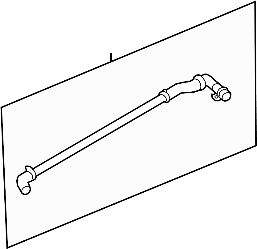 View BC3Z8597A Radiator Coolant Hose (Upper, Lower) Full-Sized Product Image