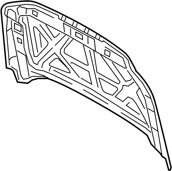 View BC3Z16612B Hood Panel Full-Sized Product Image